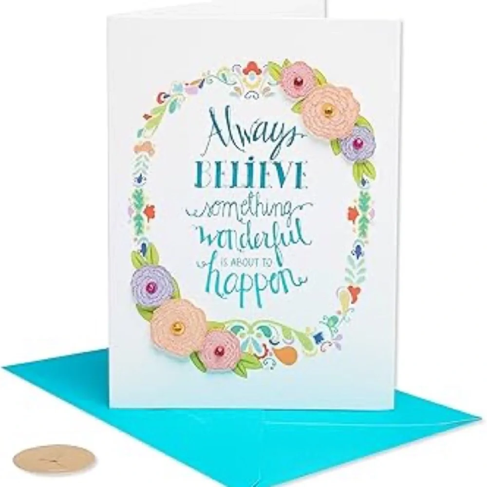 🆕Papyrus 3 Dimensional Floral Greeting Card